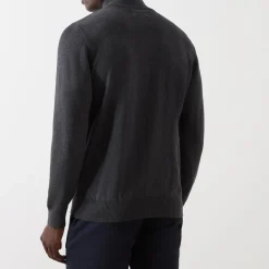 Tartan Logo Half-Zip Sweater