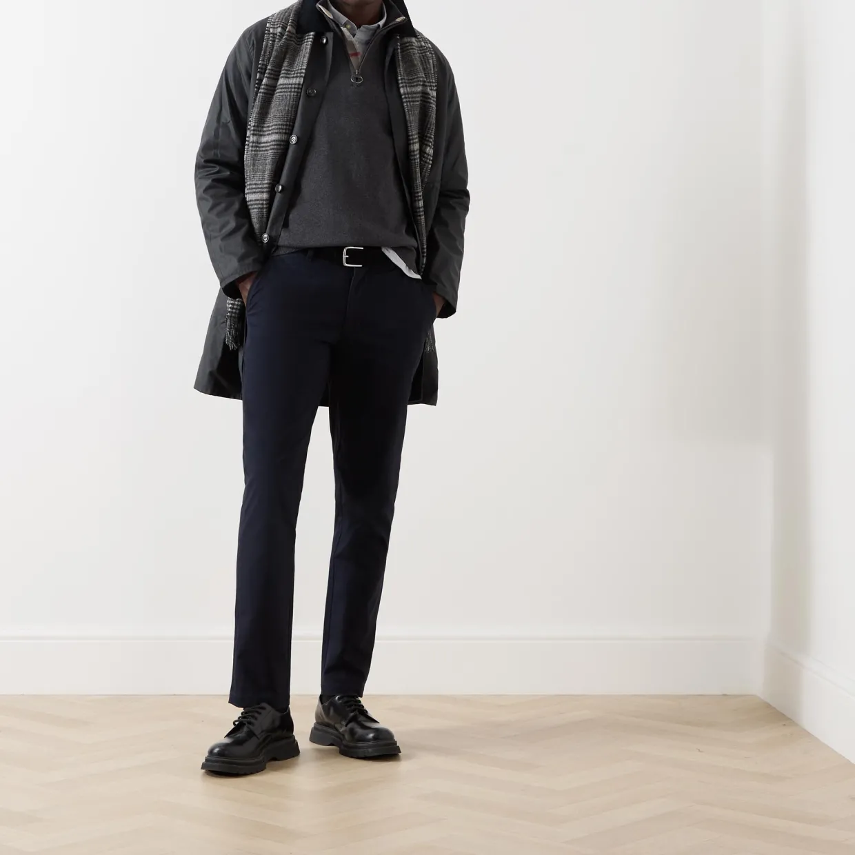 Tartan Logo Half-Zip Sweater