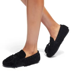 Discount KURT GEIGER LONDON Tassel Fringe Slip-On Flats