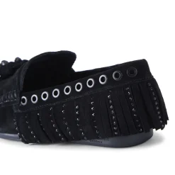 Discount KURT GEIGER LONDON Tassel Fringe Slip-On Flats