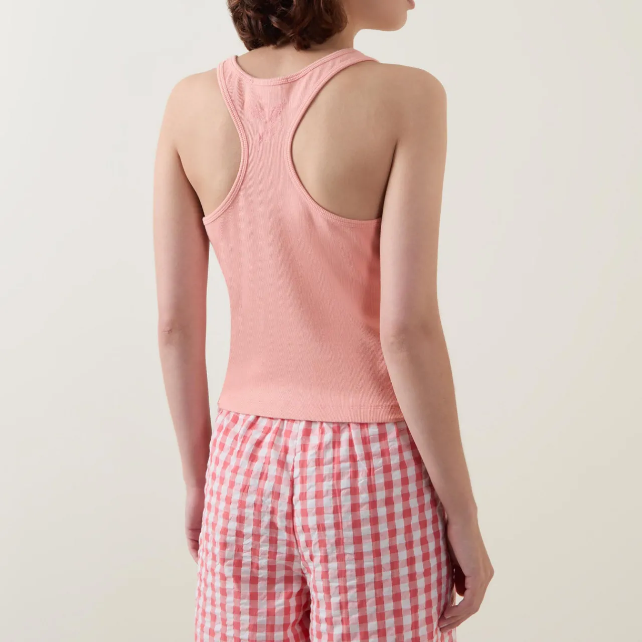 Fashion PEACHAUS Teasel Ribbed Tank Top