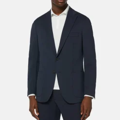 Clearance BOGGI MILANO Tech Single-Breasted Blazer