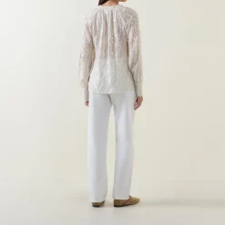 Teia Blouson-Sleeve Blouse