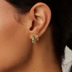 Tennis Small Hoop Earrings