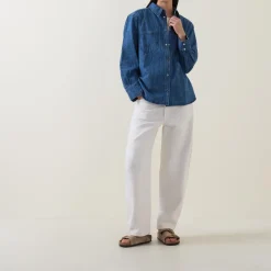 Teresa Printed Denim Shirt