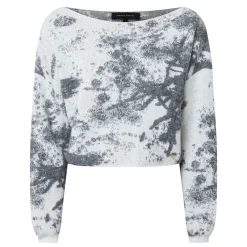 Clearance SARAH PACINI Textured Cropped Sweater