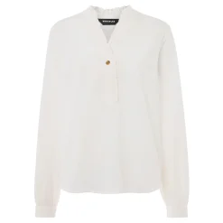 Fashion WHISTLES Textured Frill Blouse