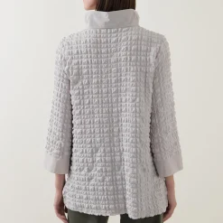 Textured Half-Zip Sweatshirt