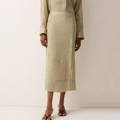 New JIGSAW Textured Seam Side Slit Skirt