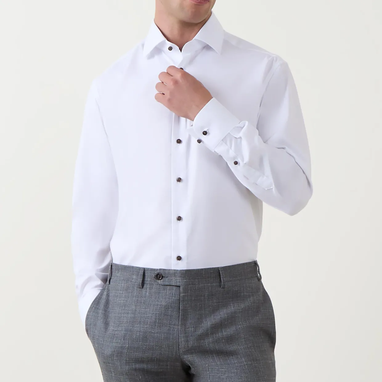 Textured Single Cuff Shirt