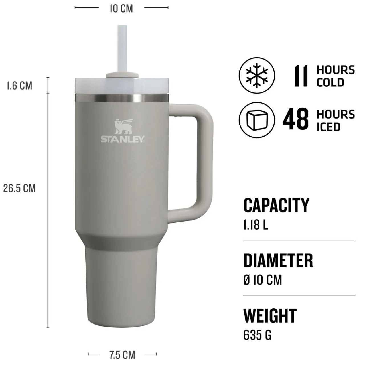 Fashion STANLEY The Ash Quencher H20 FlowState™ Tumbler 1.18L
