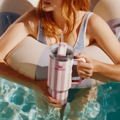 Discount STANLEY The Peach Whip Cabana Quencher H2.0 FlowState Tumbler single 1.18L