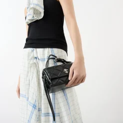 The Quilted Mini Dual Shoulder Bag