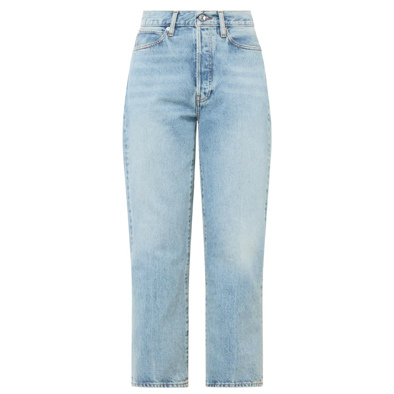 Online FRAME The Vertical High-Rise Straight Leg Jeans