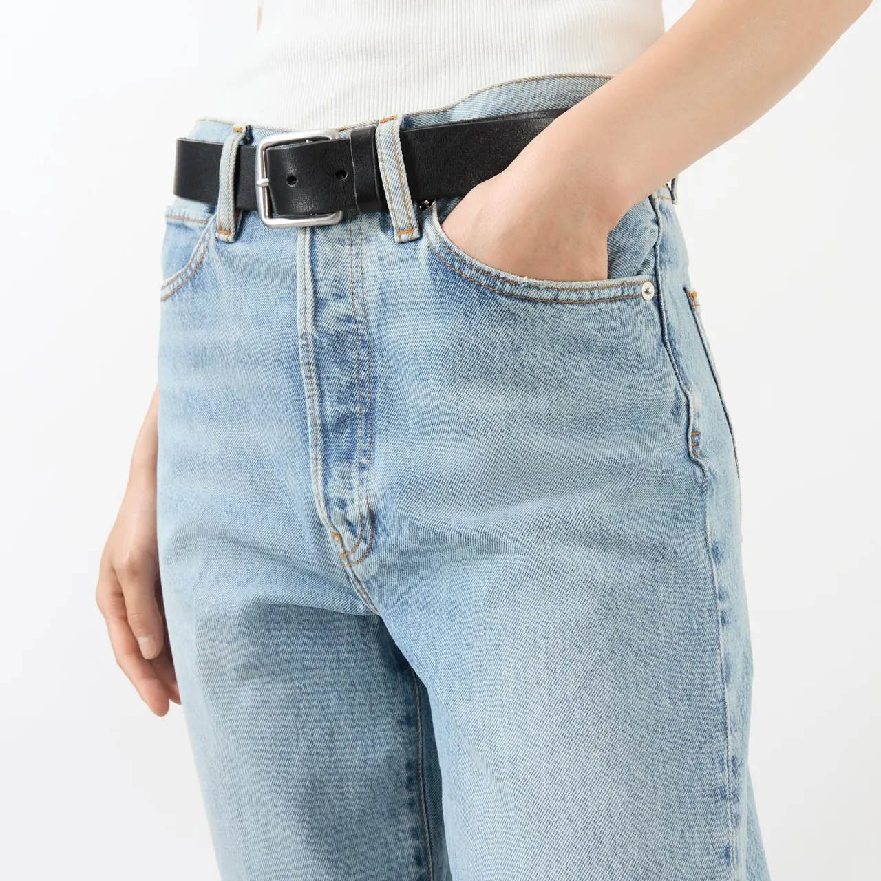 Online FRAME The Vertical High-Rise Straight Leg Jeans