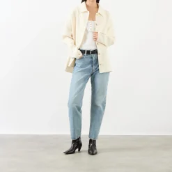 Online FRAME The Vertical High-Rise Straight Leg Jeans