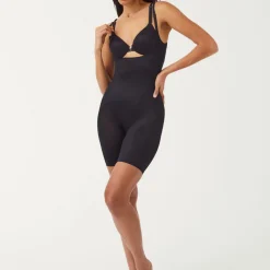 Thinstincts® 2.0 Open-Bust Mid-Thigh Bodysuit