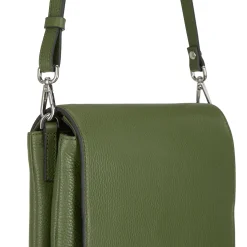 Three Flap Leather Crossbody Bag