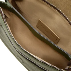 Three Flap Leather Crossbody Bag