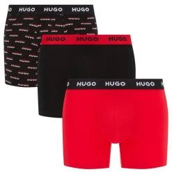 Clearance HUGO Three-Pack Assorted Logo Boxer Briefs