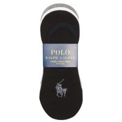 New POLO RALPH LAUREN Three-Pack Logo Liner Socks