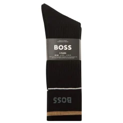 Three-Pack Logo Rib Socks