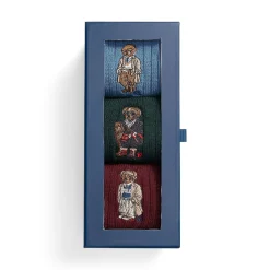 Three-Pack Polo Bear Logo Socks