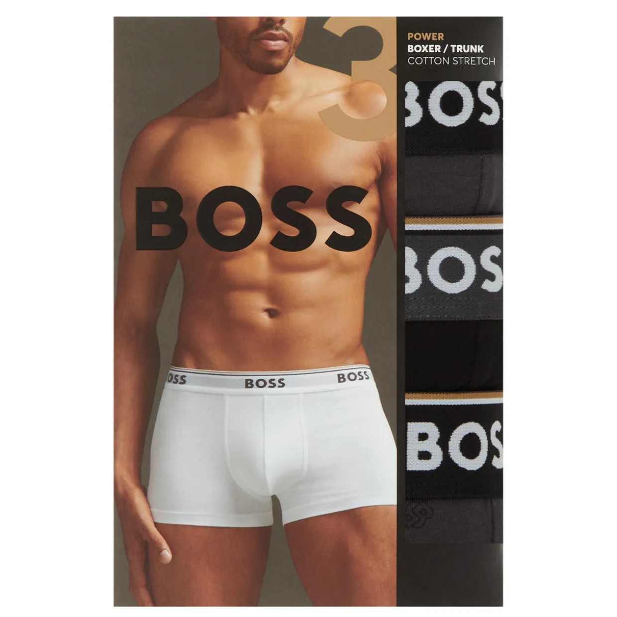 Three-Pack Power Mixed Printed Boxers