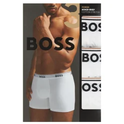 Hot BOSS Three-Pack Solid Colour Boxers
