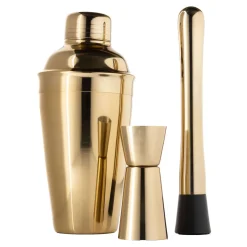 Three-Piece Cocktail Set Gold