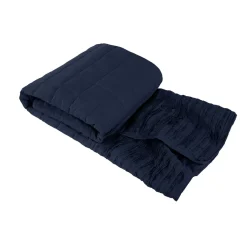 Outlet LAZY LINEN Throw Navy