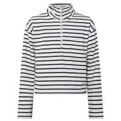 Tiana Half-Zip Striped Sweatshirt