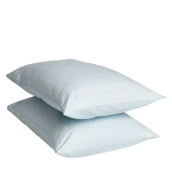 Ticking Striped Pillowcase Pair Blue