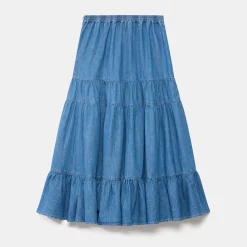 Outlet MINT VELVET Tiered Denim Skirt