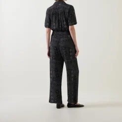 Tilla Dot Printed Belted Jumpsuit