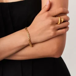 Timepiece Link Chain Bracelet