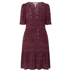 Sale PART TWO Tippi Dot Printed Mini Flared Dress