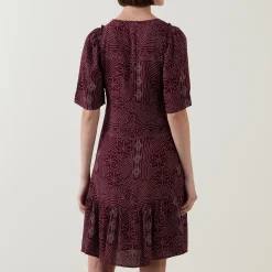 Sale PART TWO Tippi Dot Printed Mini Flared Dress