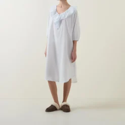 Toby Voile Ruffle-Trim Night Dress