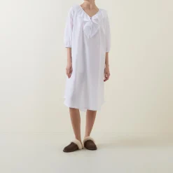 Toby Voile Ruffle-Trim Night Dress