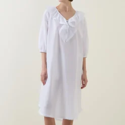 Toby Voile Ruffle-Trim Night Dress