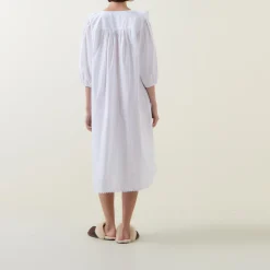 Toby Voile Ruffle-Trim Night Dress