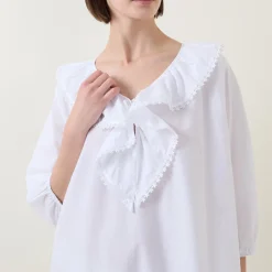 Toby Voile Ruffle-Trim Night Dress