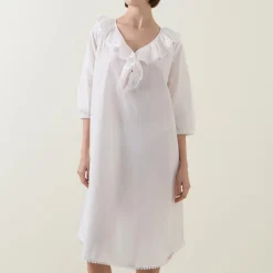 Sale COTTON REAL Toby Voile Ruffle-Trim Night Dress