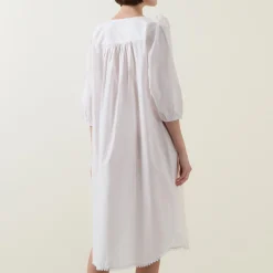 Sale COTTON REAL Toby Voile Ruffle-Trim Night Dress
