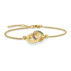 Together Forever Embellished Gold-Plated Bracelet