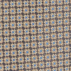 Outlet GILT EDGE Tonal Floral Tie & Pocket Square Set