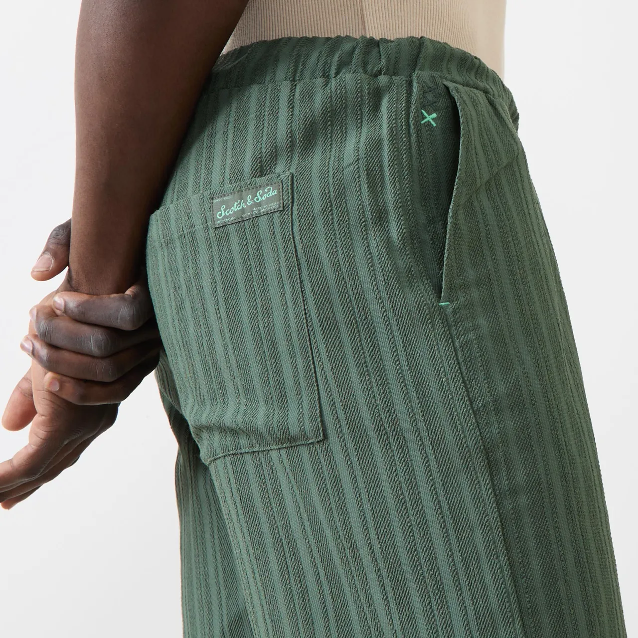 Outlet SCOTCH & SODA Tonal Stripe Drawstring Shorts