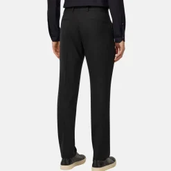 Travel Regular Wool Formal Trousers