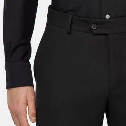 Travel Regular Wool Formal Trousers